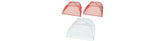 Deluxe Mesh Fabric Picnic Party Food Cover Set - 7.75" x 12" x 12" (Pack of 3) - Durable Fabric Food Covers - Perfect for Outdoor Entertaining, BBQs & Parties